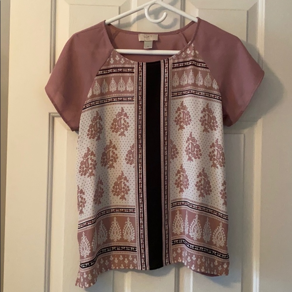 Loft printed top.